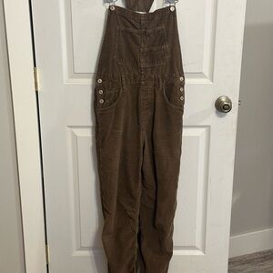 We The Free brown Corduroy Overalls